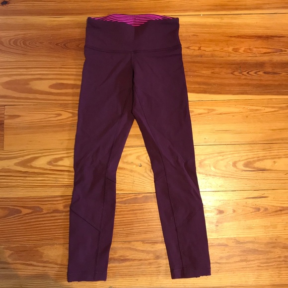 Lululemon leggings with zipper ruffle bottom - Picture 3 of 5